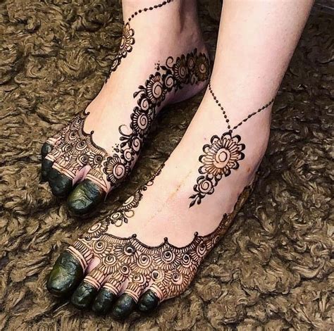 Foot Mehndi Design Simple | Mehndi designs, Mehndi, Desain henna