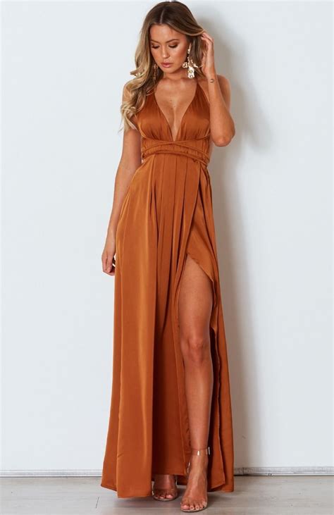 15+Trending Dark Orange Dresses - OnlyHats