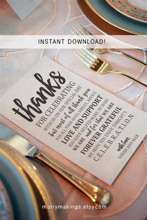 Thank You Template, 02, Wedding Thank You Card Printable Template #2541512 - Weddbook