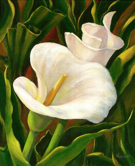 Calla Lily Painting by Vessela G. - Pixels