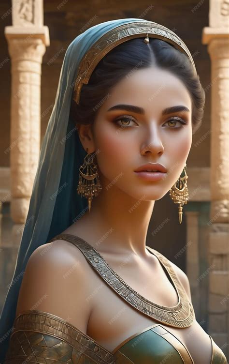 Premium Photo | Princess of babylon The beautiful Babylonian queen in the hanging gardens of ...