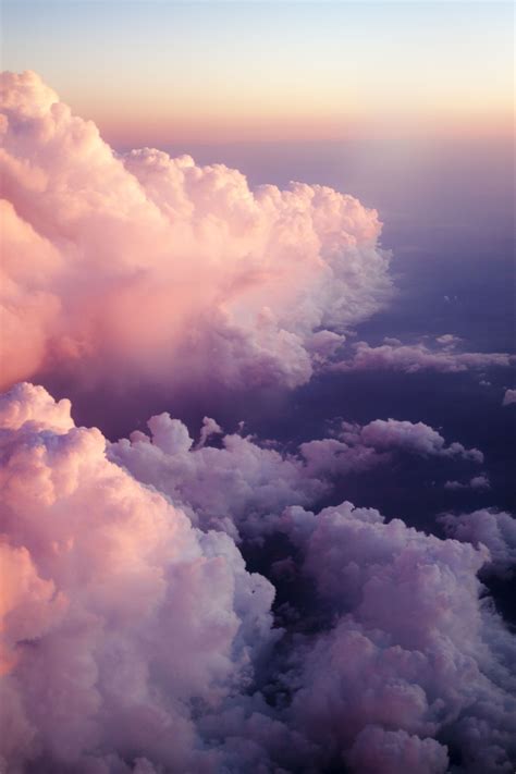 Sunset from above Tumblr Wallpaper, Tumblr Backgrounds, Cloud Wallpaper ...