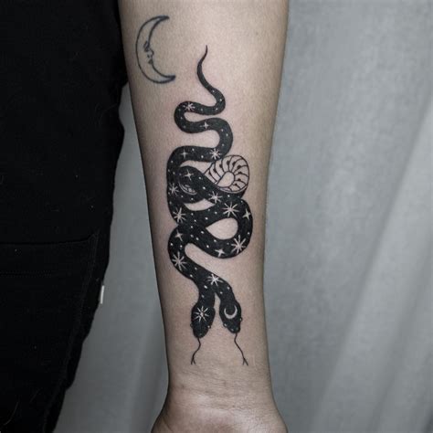 Two Headed Dream Snake by Alex Moon (me) ig @alexinthemoon | Snake tattoo design, Red ink ...