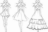 Fashion Dress Coloring Pages For Your Little Girls  sketch template