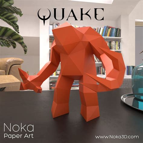 Quake 1 Shambler and Fiend 3D Papercraft Game Models. - Etsy