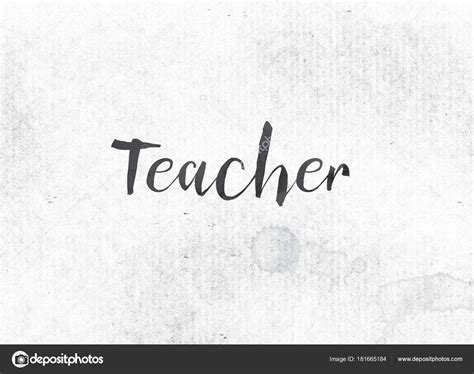 Teacher Concept Painted Ink Word and Theme — Stock Photo © enterlinedesign #181665184