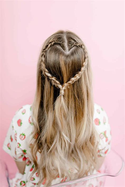 Heart Braid Hairstyles For Kids