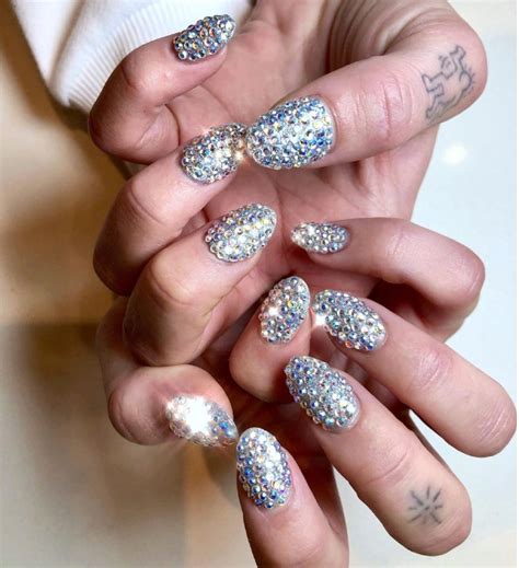 Dua Lipa's Swarovski Crystal Manicure by Michelle Humphrey - Grazia USA