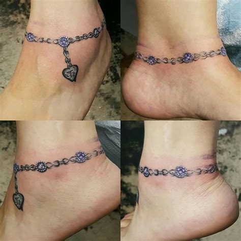 Ankle Chain Tattoo Ideas - Printable Calendars AT A GLANCE