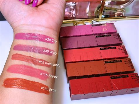 Maybelline Superstay Vinyl Ink Liquid Lipstick Review & Swatches - Glossnglitters