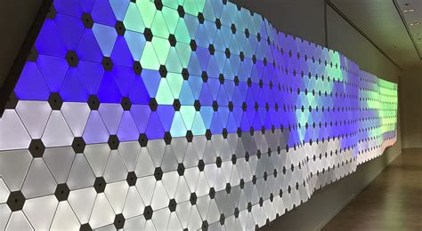 Nanoleaf unveils Terra light wall made from 1,200 Aurora LEDs at the Anchorage Museum ...
