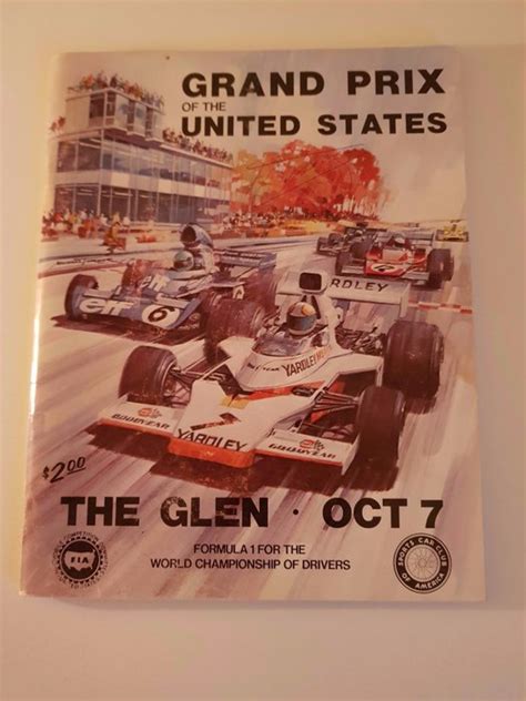 Francois Cevert (RIP) - hand signed Program GP USA (Watkins - Catawiki