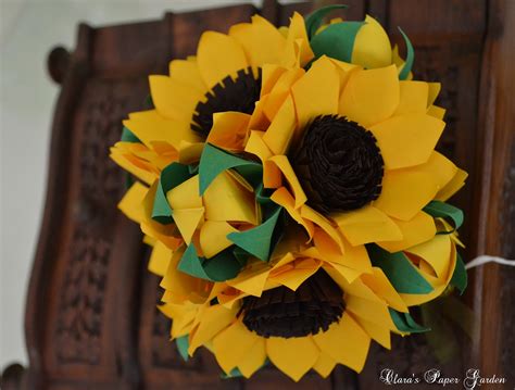 Lets Make Origami: Sunflower again