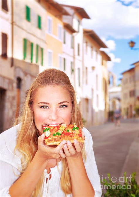 Eating Italian pizza Photograph by Anna Om - Fine Art America