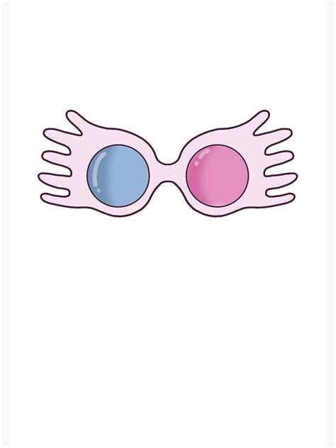 "Luna lovegood glasses" Photographic Print for Sale by Mugglestickers ...