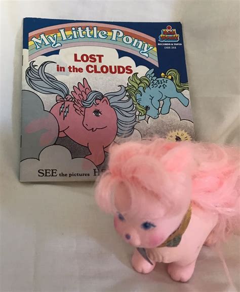 Vintage 1980s Toys My Little Pony Lot Book 1986 Figure Long Pink Hair ...