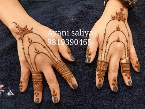 Simple Mehndi Designs For Hands For Beginners