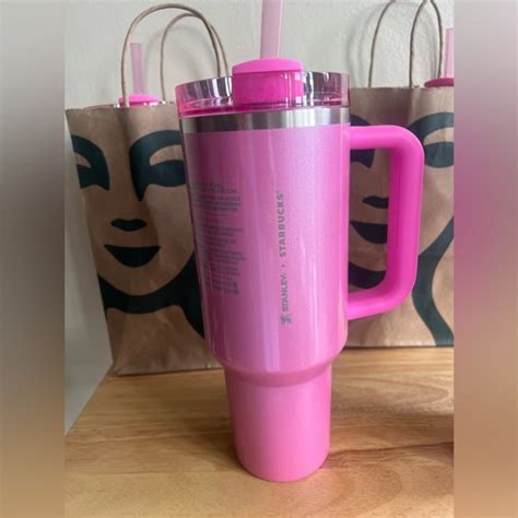 Stanley | Other | Pink Winter Starbucks Stanley 4oz | Poshmark