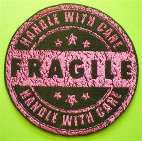 Large Embroidered Vintage Rubber Fragile Stamp Distressed - Etsy