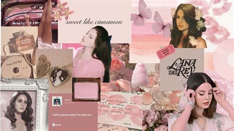 Download Lana Del Rey Aesthetic Collage Wallpaper | Wallpapers.com