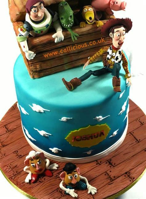a birthday cake with toy story characters on it