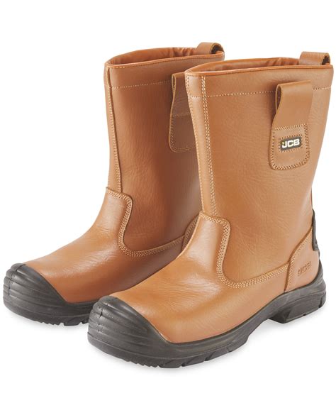 JCB Tan Safety Rigger Boots - ALDI UK