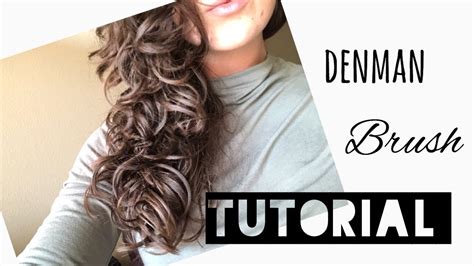 DENMAN BRUSH ON WAVY/CURLY HAIR | tutorial and review - YouTube