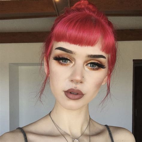 Lipstick Red-Pink Hair Color | Red pink hair, Vegan hair dye, Fantasy hair color