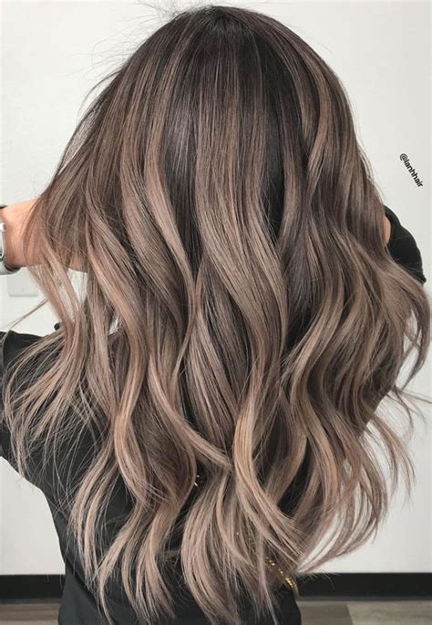 These Are The Best Hair Colour Trends in 2021 : mushroom brown on layered haircut