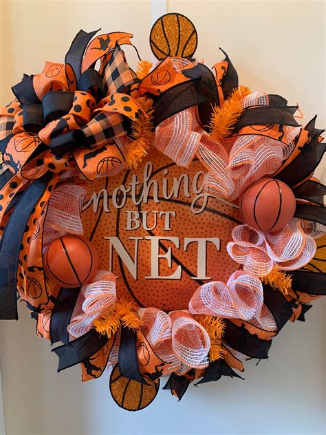 Basketball Door Wreath House Gift Home Decor Wall Decor | Etsy