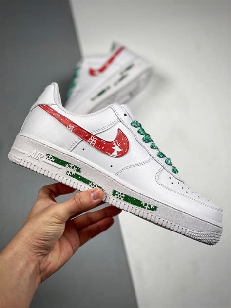 Custom Nike Air Force 1 Low White Red - Dylaro