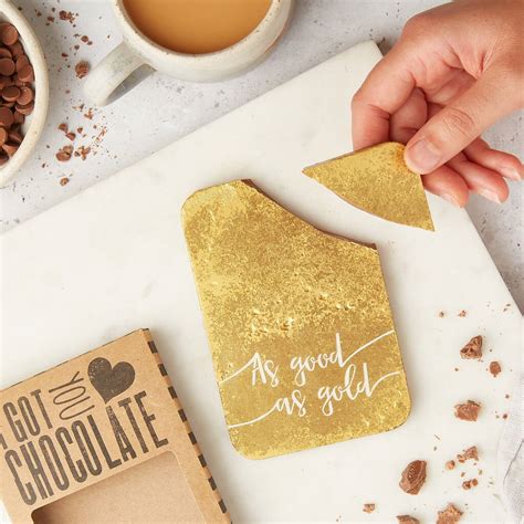 'As Good As Gold' Gold Chocolate Bar By Bagstock & Bumble