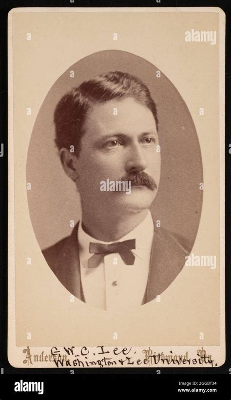 Portrait of George Washington Custis Lee (1832-1913), 1876 Stock Photo ...