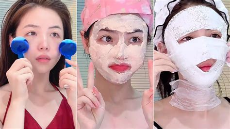 ASMR Skincare Routine ☁ Kbeauty, Chinese Beauty, Japanese Beauty 🩰 Glass Skin 👛 Gua Sha 🌸 Makeup ...