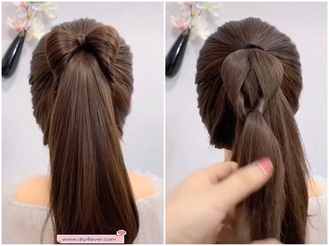 Cute Bow Ponytail Hairstyle Tutorial - DIY 4 EVER