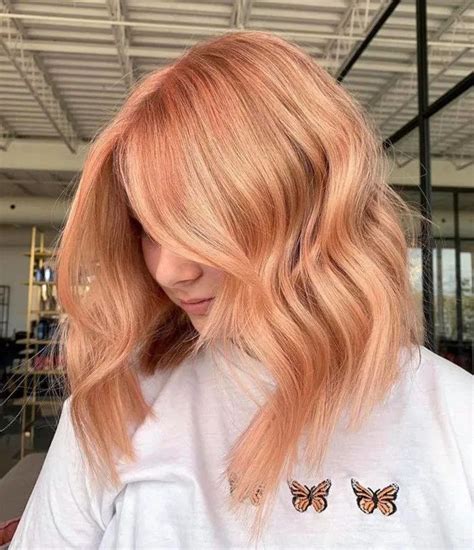 Golden Peach Hair Color Is The Unexpected Pastel Pink Sister That’s ...