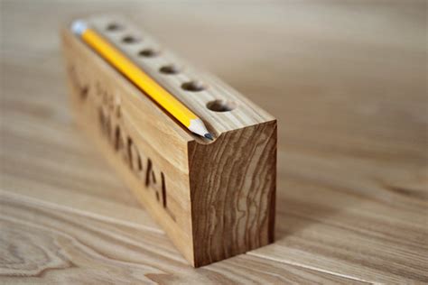 Wooden desk organizer, pencil holder #1 | Wooden desk organi… | Flickr