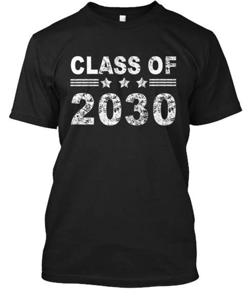 Class Of 2030 Limited Edition T Shirt Black T-Shirt Front | Hemd, Just ...