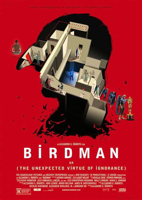 Birdman 2014 | FanArt Poster. 'Birdman' wins four Oscars at the 87th ...