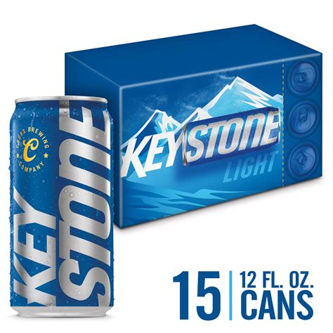 Keystone Light Lager Beer, 4.1% ABV, 15-pack, 12-oz beer cans - Walmart.com - Walmart.com