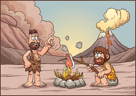 Caveman Fire Illustrations, Royalty-Free Vector Graphics & Clip Art - iStock