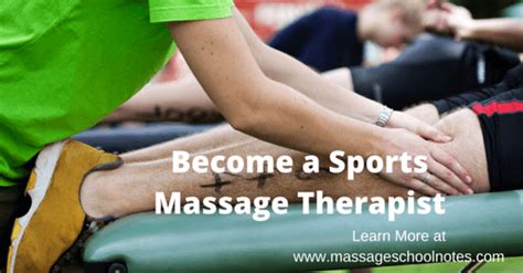 Becoming a Sports Massage Therapist • Massage School Notes