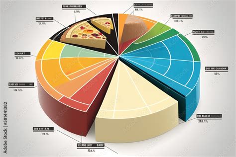 stock market pie chart line, AI generated Stock Illustration | Adobe Stock