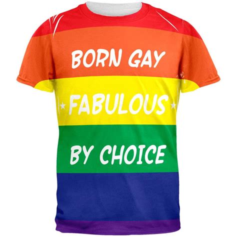 Gay Pride LGBT Born Gay All Over Adult T-Shirt - 2X-Large - Walmart.com