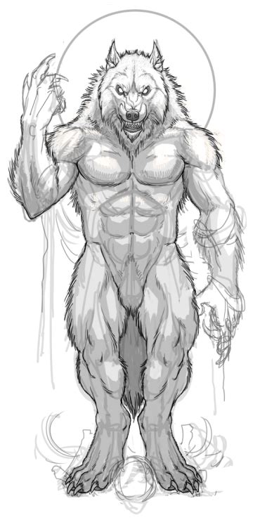 Wolf Monsters | Werewolf drawing, Werewolf art, Werewolf