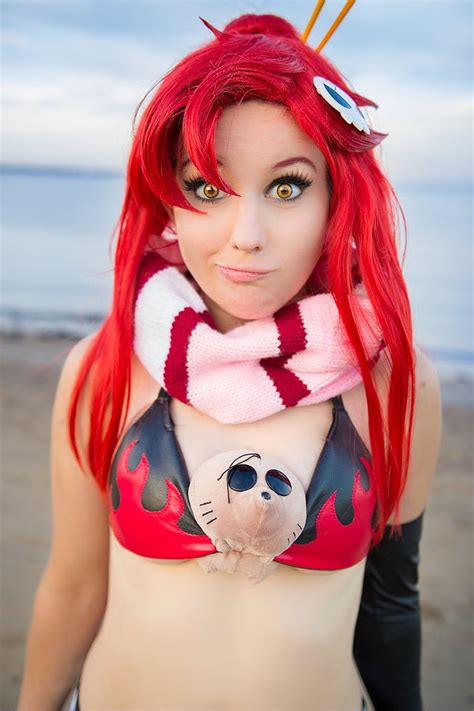 Yoko Littner Cosplay, Woman In Anime Cosplay During - Red Hair Girl Cosplay - 728x1092 Wallpaper ...