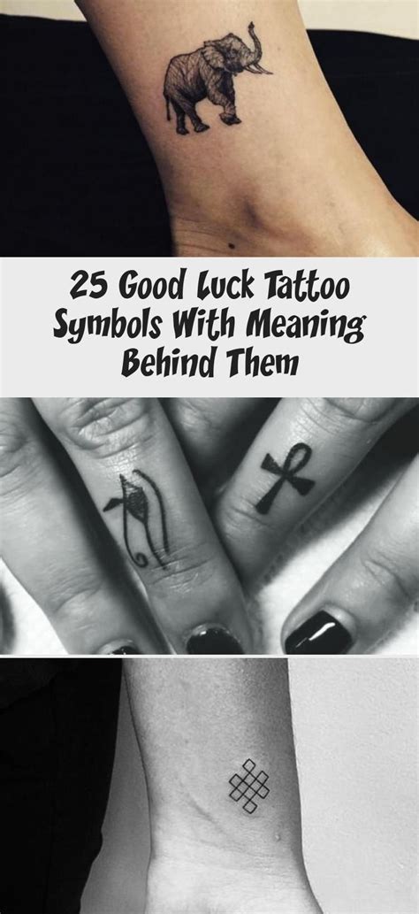 25 Good Luck Tattoo Symbols With Meaning Behind Them - Tattoos | Luck ...