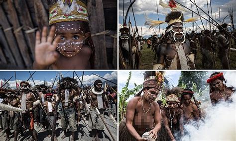 Inside celebrations and traditions of one of world's most decorative Papua tribes | Daily Mail ...