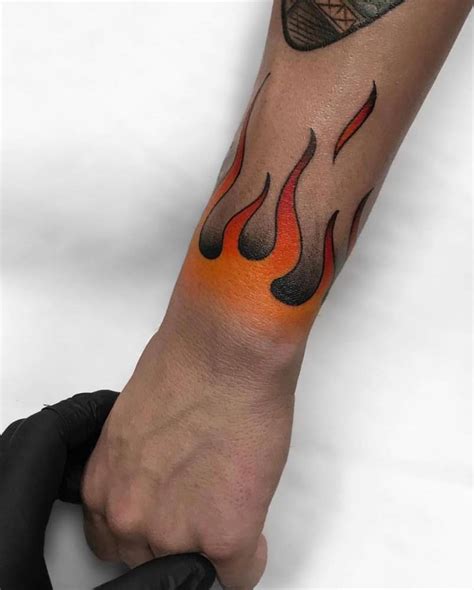 Flame Sleeve Tattoo Masterpiece: Burning Passion