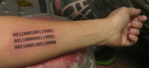 Binary Code Tattoo | Tatuajes, Arte corporal, Corporales